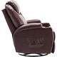 preview thumbnail 10 of 46, MCombo Manual Swivel Glider Rocker Recliner Chair with Massage and Heat, Faux Leather 8031