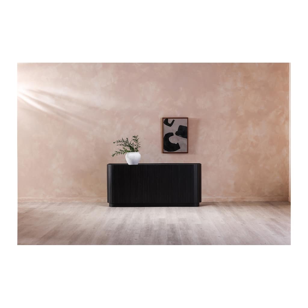 Aurelle Home Abstract Black Shapes Framed Painting