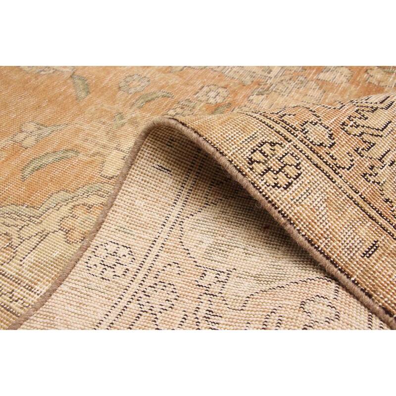 ECARPETGALLERY Hand-knotted Antalya Vintage Brown Wool Rug - 9'10 x 12'9