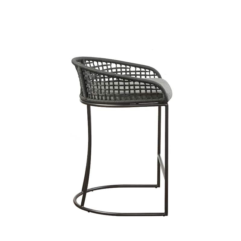 Madison Park Carmel Woven Counter Stool 25"