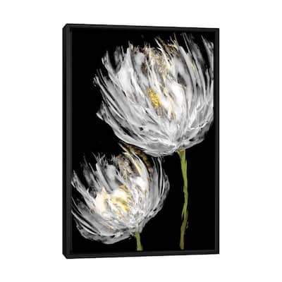 iCanvas "Tulips on Black II" by Vanessa Austin Framed Canvas Print