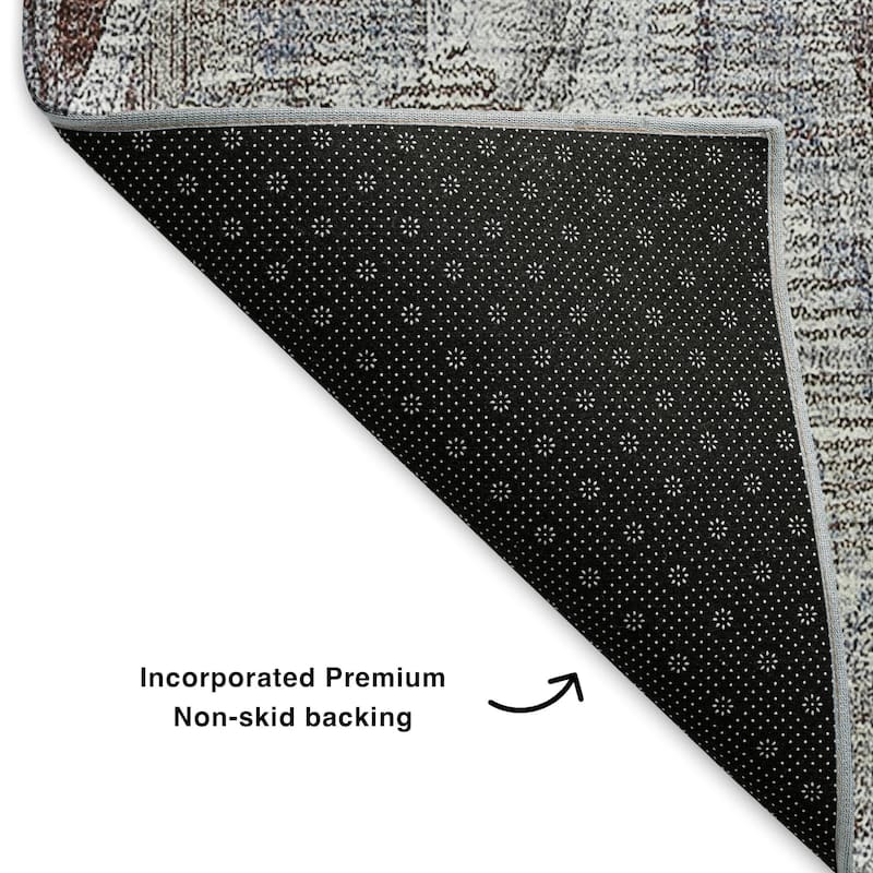 Premium Washable Super Soft Abstract Diamonds Mayfield Rug