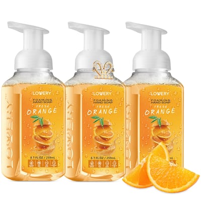 Lovery Foaming Hand Soap - Pack of 3 - Fresh Orange Scent - 3 pc