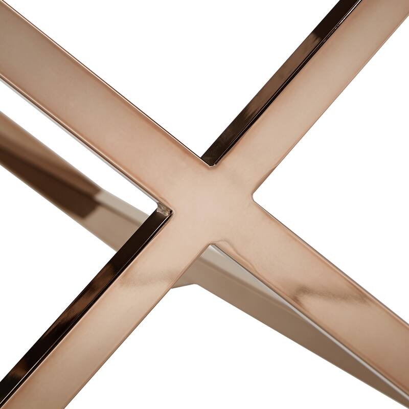 Camille X Base Mirrored Accent Campaign Table by iNSPIRE Q Bold