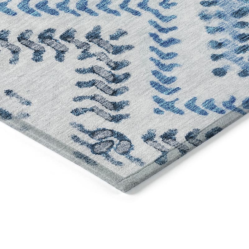 HomeRoots Geometric Transitional Rectangle Outdoor Rug