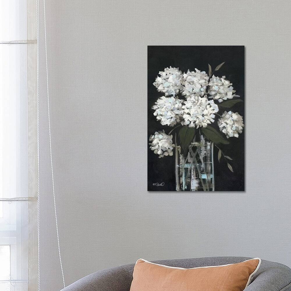 iCanvas "White Hydrangeas I" by Kate Sherrill Canvas Print