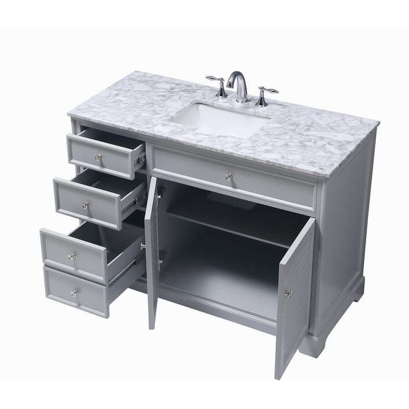 Contemporary 48" Single Bathroom Vanity Set