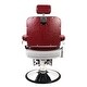 LINCOLN Barber Chair CRIMSON Heavy Duty, Sturdy, Reclining Barber Chair ...