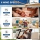 preview thumbnail 3 of 6, 52 in. Wood Color Ceiling Fan Without Light for Patios, Modern Noiseless Ceiling Fan with Remote APP Control