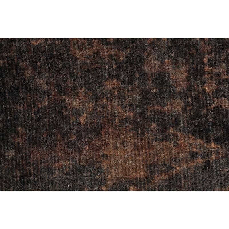 Hand Knotted Oriental Viscose Silk Carpet Modern All-Over Brown Abstract Area Rug - 7' 9'' X 5' 2''