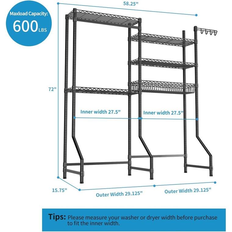 Over Washer Shelves - Heavy Duty Storage