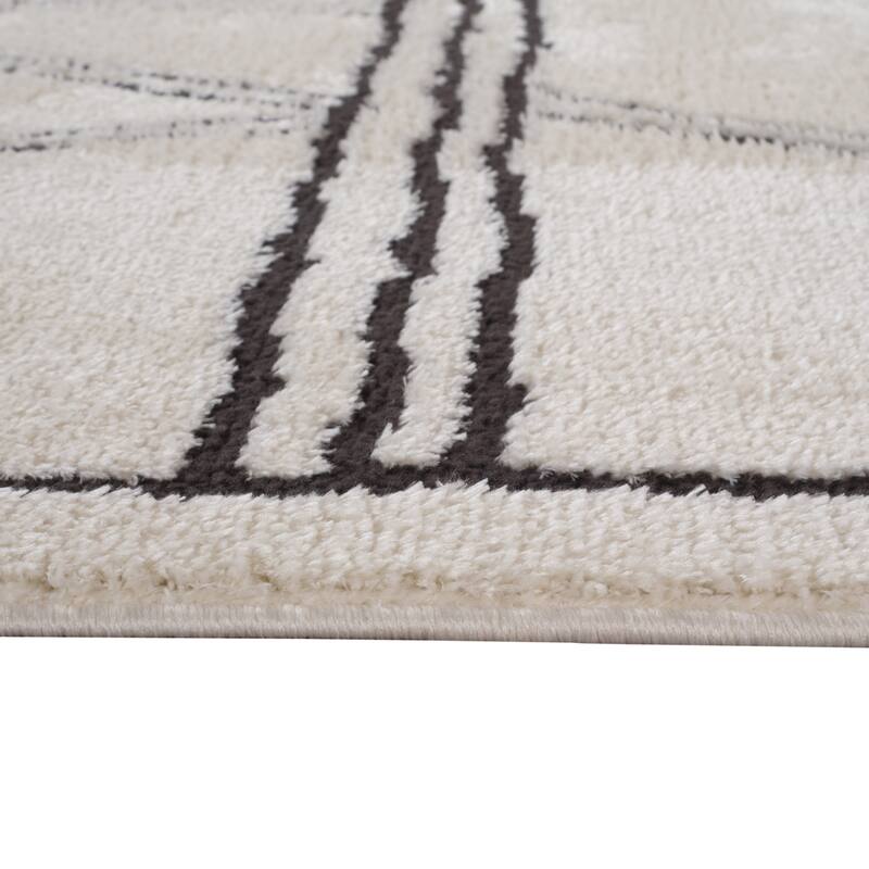 HomeRoots Moroccan Transitional Runner Area Rug - 120.00 in. x 30.00 in. x 0.60 in.