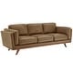 preview thumbnail 17 of 27, Gianella Oxford All Leather Sofa by iNSPIRE Q Modern Brown