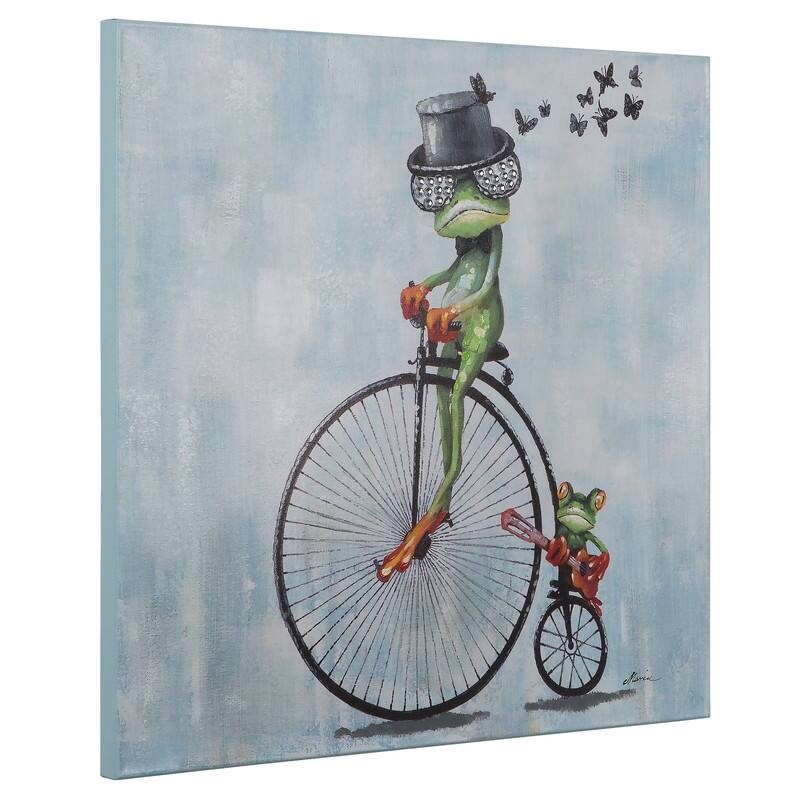 Yosemite Home Decor Cyclist Original Hand-Painted Wall Art - multi