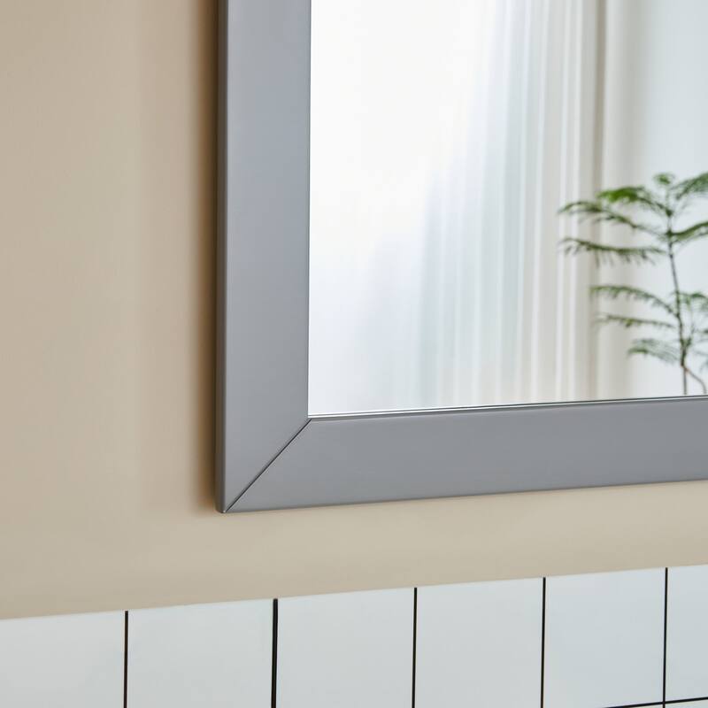 Vanity Art 36" Single Sink Bathroom Vanity Set with Engineered Marble Top Free Mirror - 36 x 18.5 x 36 Inches