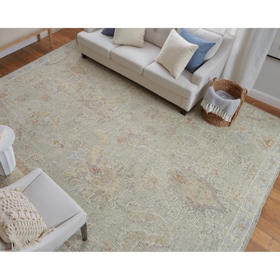 Grand Bazaar Loper Hand Knotted Floral & Botanical Transitional Area Rug