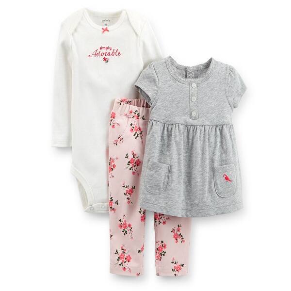 Shop Carter S Baby Girls 3 Piece Body Suit Pant Set Simply