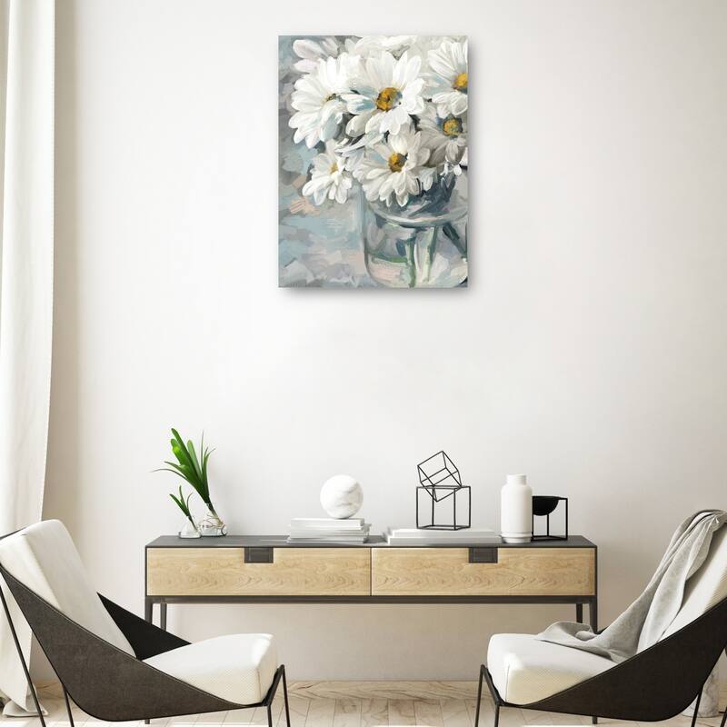 Mason Jar Bouquet II By Studio Arts Canvas Art Print