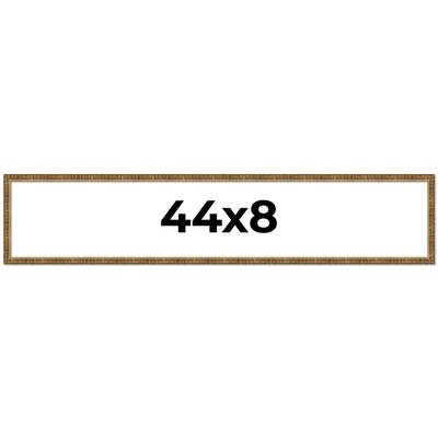 44x8 Frame Gold Picture Frame - Complete Modern Photo Frame Includes