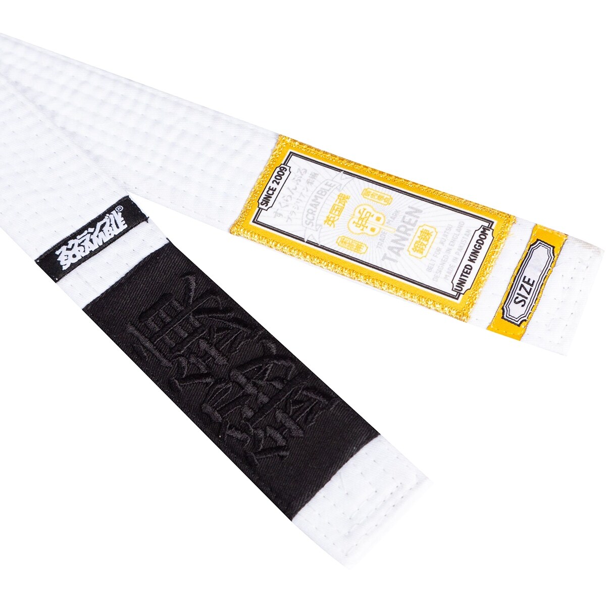 Shop Scramble Tanren Brazilian Jiu Jitsu Rank Belt White Overstock 29351539