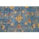 preview thumbnail 4 of 15, Distressed Over-dyed Floral Tabriz Persian Wool Area Rug Hand-knotted - 9'8" x 12'6"