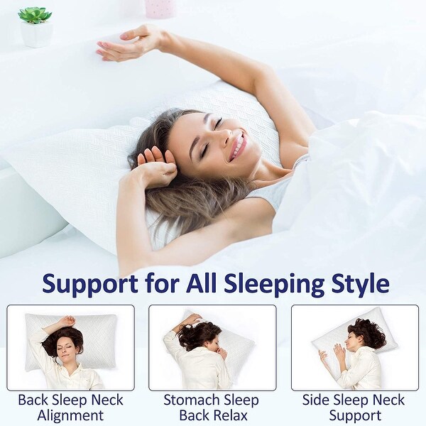Adjustable shredded memory deals foam pillow