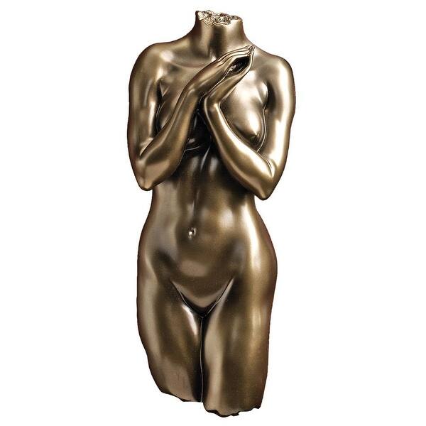 Design Toscano Anatomical Decipher Nude Torso Female Wall Sculpture 