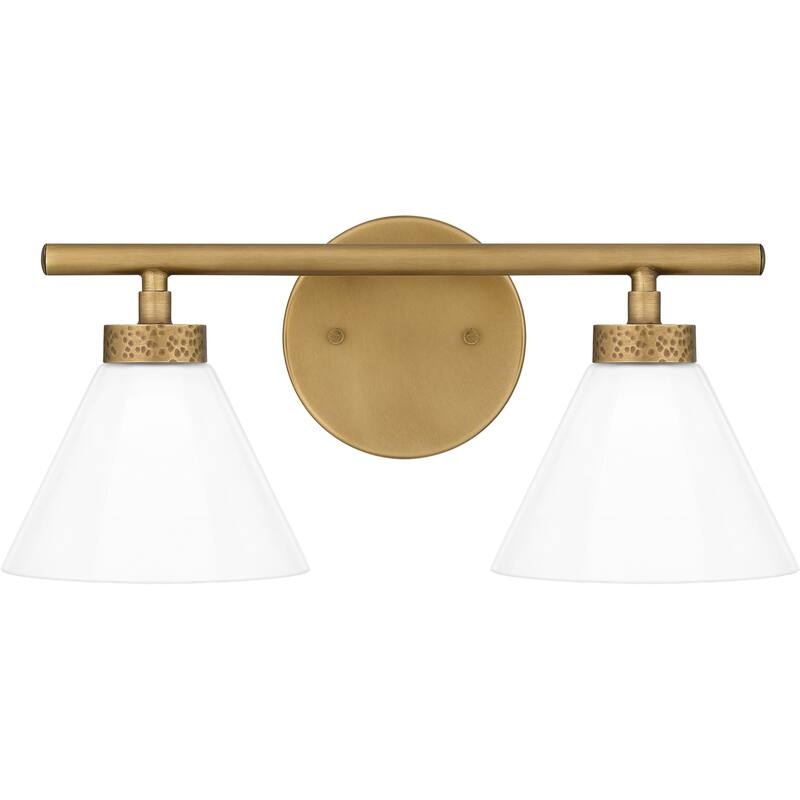Ira 2-Light Weathered Brass Vanity Light