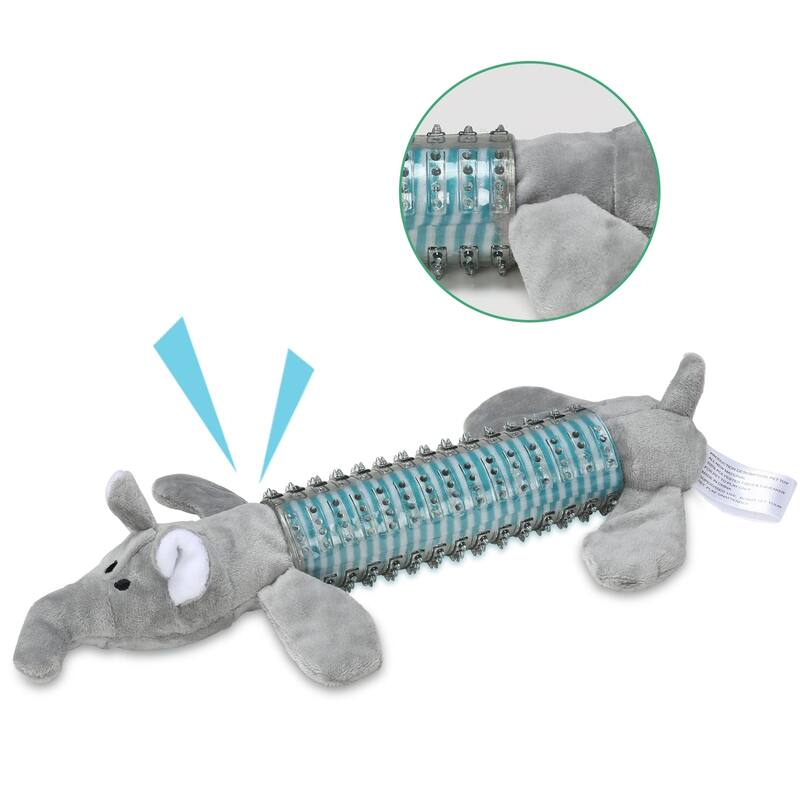 Best Pet Supplies Dog Toy with Crinkle and Squeaky Enrichment for Small and Medium Breed Puppies or Dogs, Cute and Plush