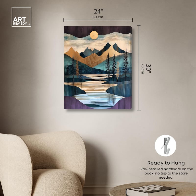 Secrets of the Lake III Canvas by Art Remedy, Gallery Wrapped