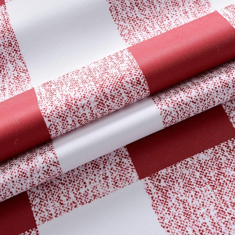 Porch & Den Alfalfa Plaid Pattern Room-darkening Window Curtains