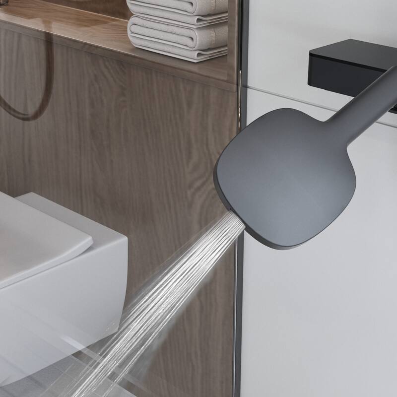 Modland Wall Mount 3-Function Shower System with Waterfall Tub Spout Adjustable Slide Bar,Handheld Shower