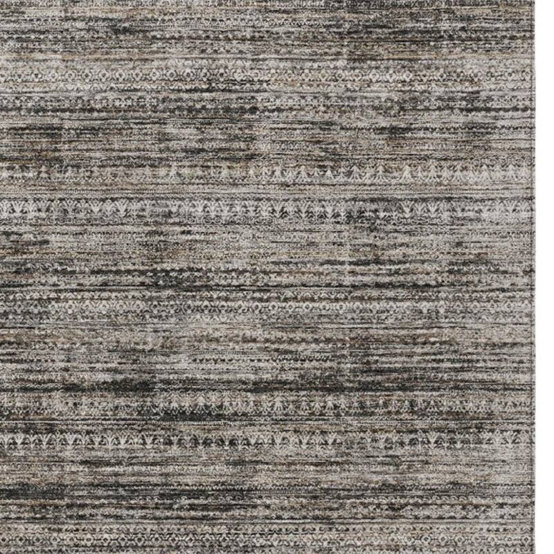 HomeRoots Striped Transitional Rectangle Outdoor Rug