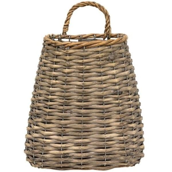 Grey Wash Basket 9"