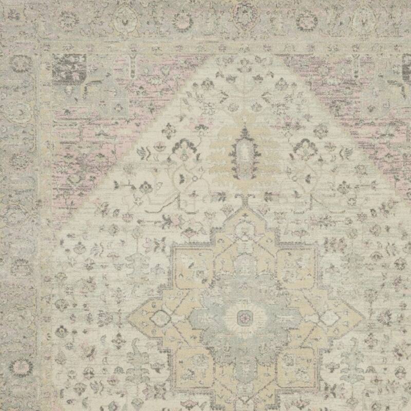 HomeRootsFloral Medallion Transitional Rectangle Area Rug - 120' X '96' X '0.5