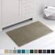 Subrtex Chenille Soft Rugs Super Water Absorbing Shower Mats - 24x60 - Taupe Brown
