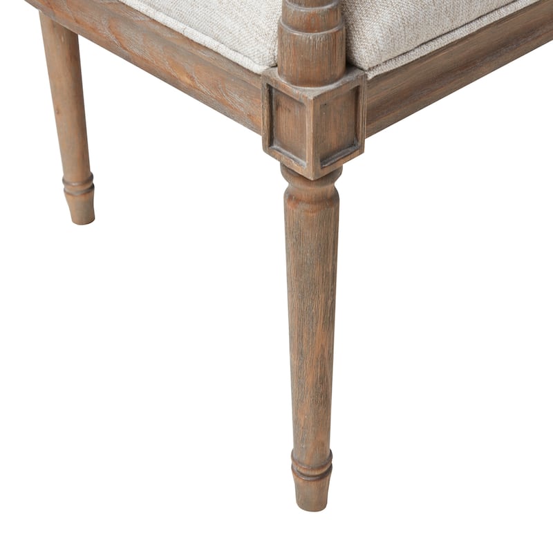 Madison Park Willshire Beige Reclaimed Natural Settee