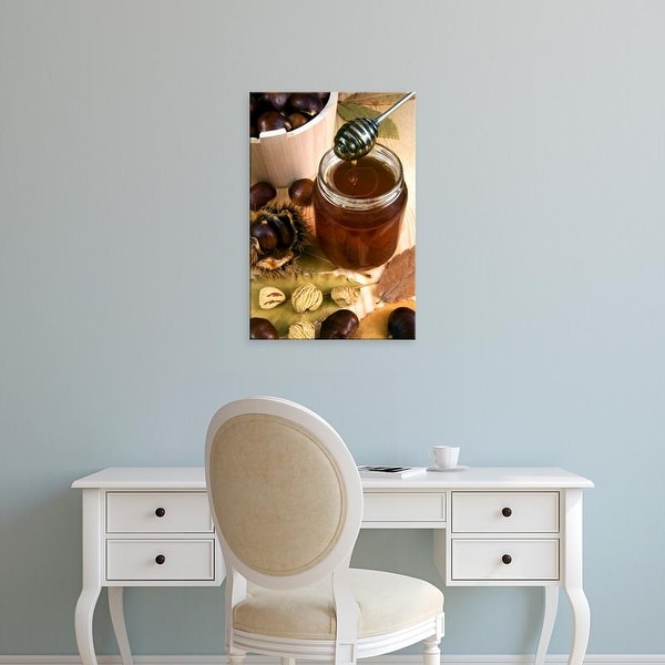 Easy Art Prints Nico Tondini's 'Chestnut Honey In Jar' Premium Canvas Art