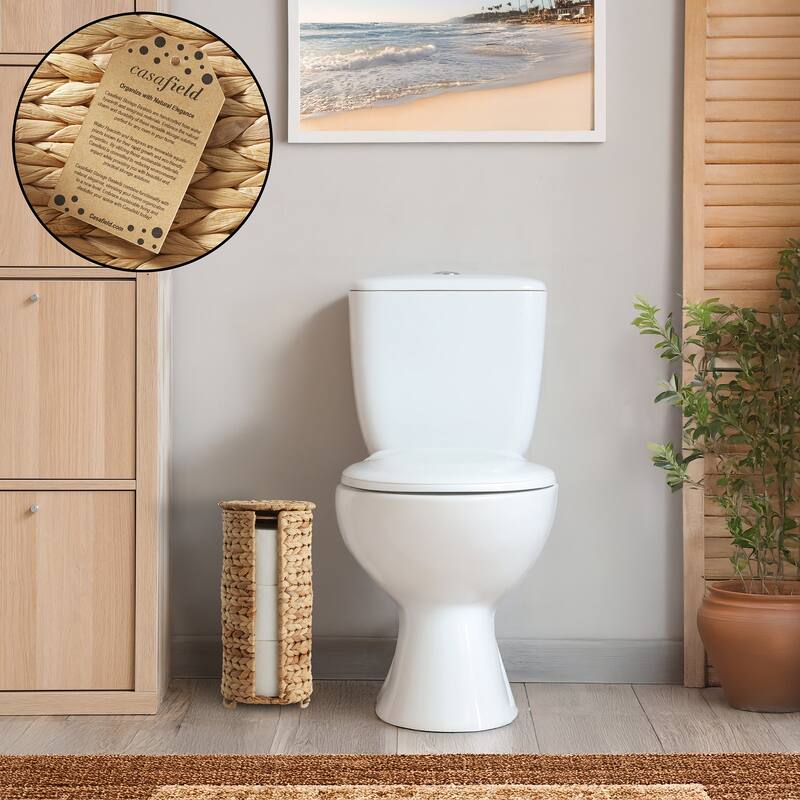 Toilet Paper Roll Holder Stand Bathroom Tissue Storage