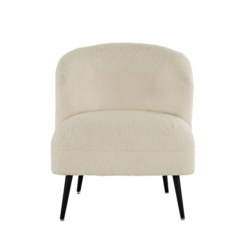 Tremont Boucle Accent Chair and Cube Pouf Footrest by iNSPIRE Q Bold