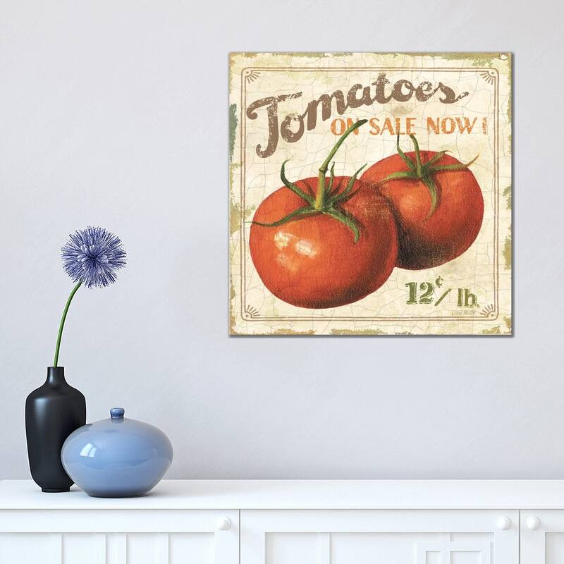 iCanvas "Tomatoes on Sale Now (On Special I)" by Lisa Audit Canvas Print - 18x18x1.5