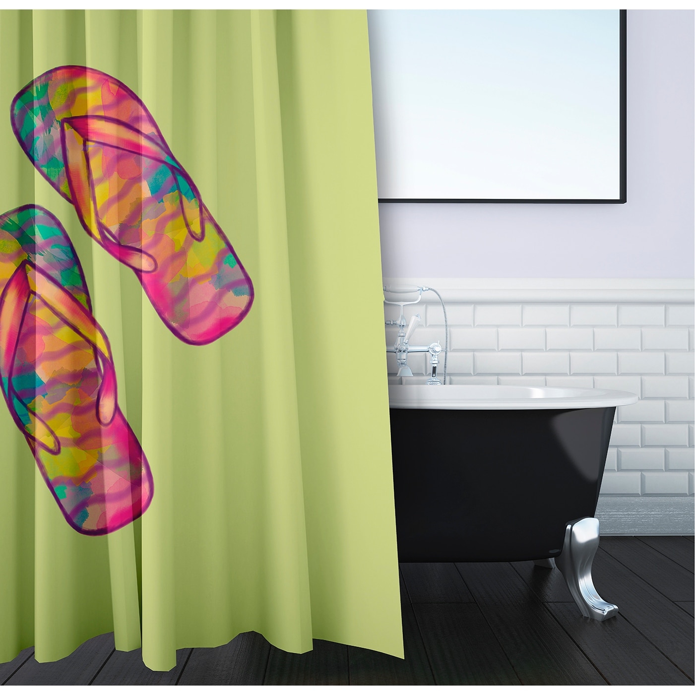 Flip flop best sale bathroom decor