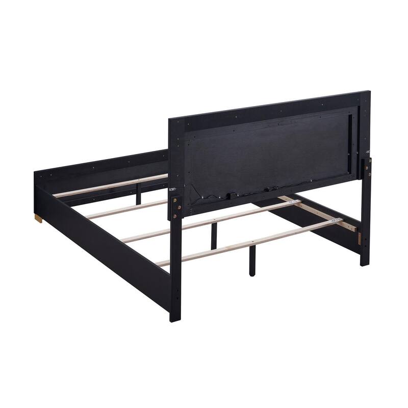Medici Black 5-piece LED Headboard Panel Bedroom Set