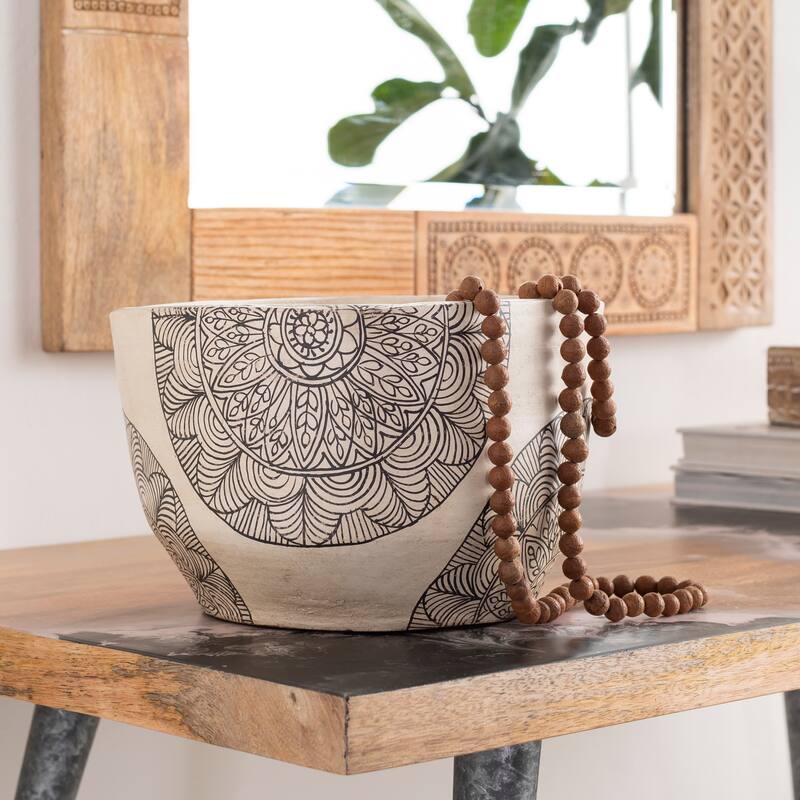 Artistic Weavers Gene Terracotta Mandala Indoor Planter