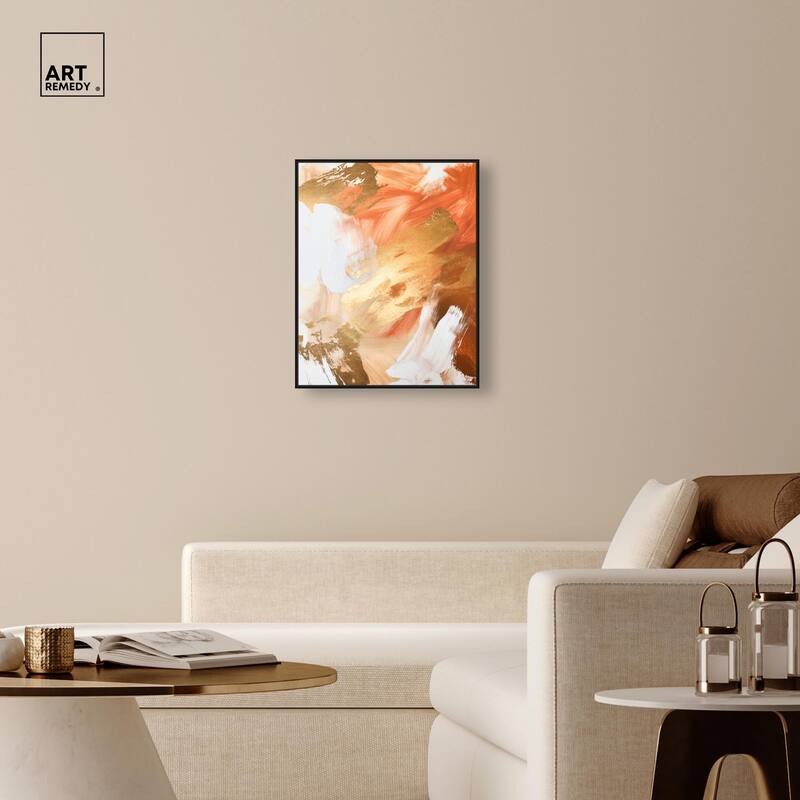 Golden Yellow Citrus Burst II Canvas by Art Remedy