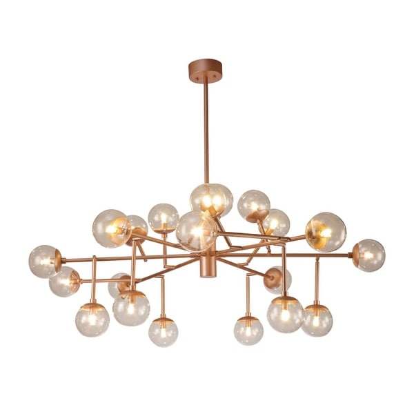 Contempo Lights Shsc307 Manhattan 20 Light 58 Wide Led Contempo Lights Shsc307 Manhattan 20 Light 58 Wide Led Chandelier With Globe Gl