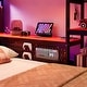 preview thumbnail 6 of 6, Twin Gaming Daybed with Desk and LED Lights, Storage Drawers, Charging Station, Bookcase Headboard Bed Frame