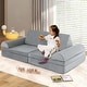 preview thumbnail 5 of 5, 8PCS Kids Play Sofa Set Modular Folding Foam Couch Toddler Playset