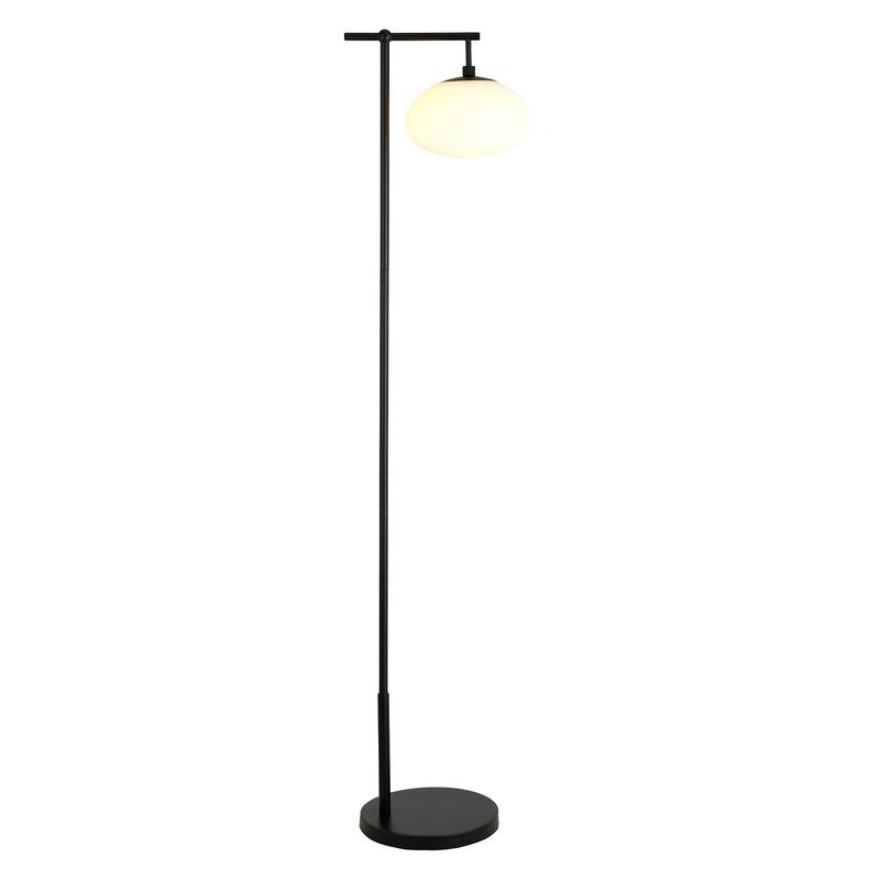 Blume 68" Tall Floor Lamp with Glass Shade