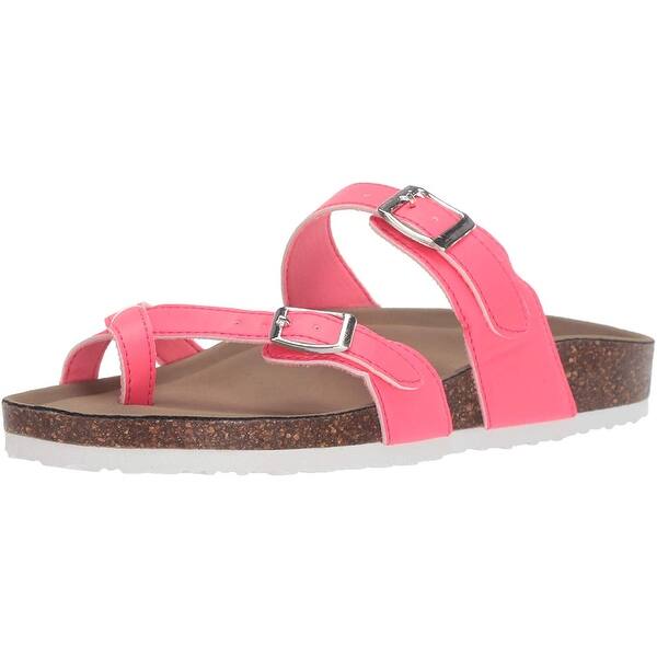 Shop Madden Girl Womens Brycee Split Toe Casual Slide Sandals